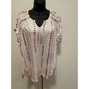 XIEERDUO Womens XXL Multi Color V Neck Casual Short Sleeve Top